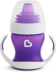 Munchkin Gentle Cup Educational Sippy Cup Silicone with Handles Purple for 4m+m+ 118ml