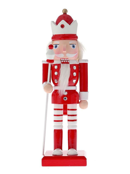 Iliadis Weihnachts-Nussknacker Rot aus Hölzernes Höhe 40cm.