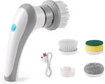 Plastic Rotating Cleaning Brush with Handle