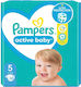 Pampers Scutece cu bandă adezivă Active Baby Active Baby Nr. 5 pentru 11-16 kgkg 38buc