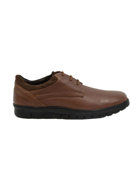 Softies Men's Leather Casual Shoes Dark Brown
