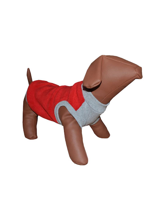 Woofmoda Fleece Hundeshirt in Rot Farbe 45cm.