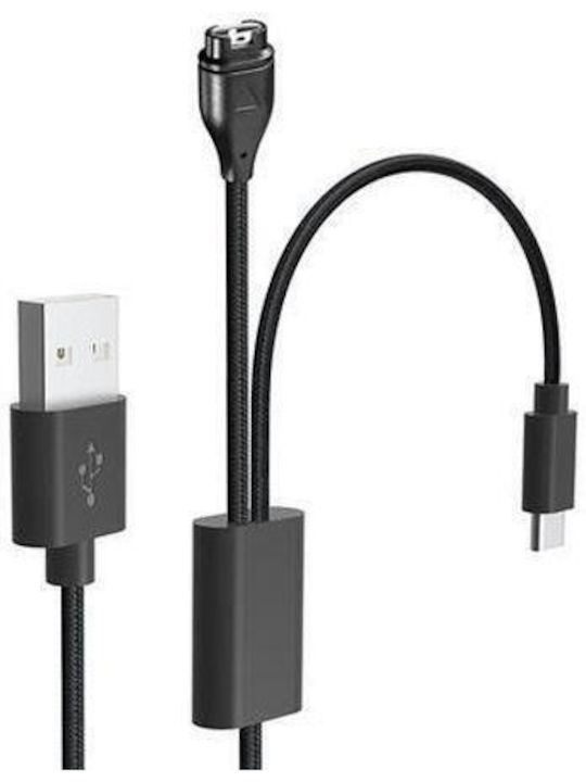 Tactical Usb Charging Data Μαύρο (Garmin Fenix 7/7S)