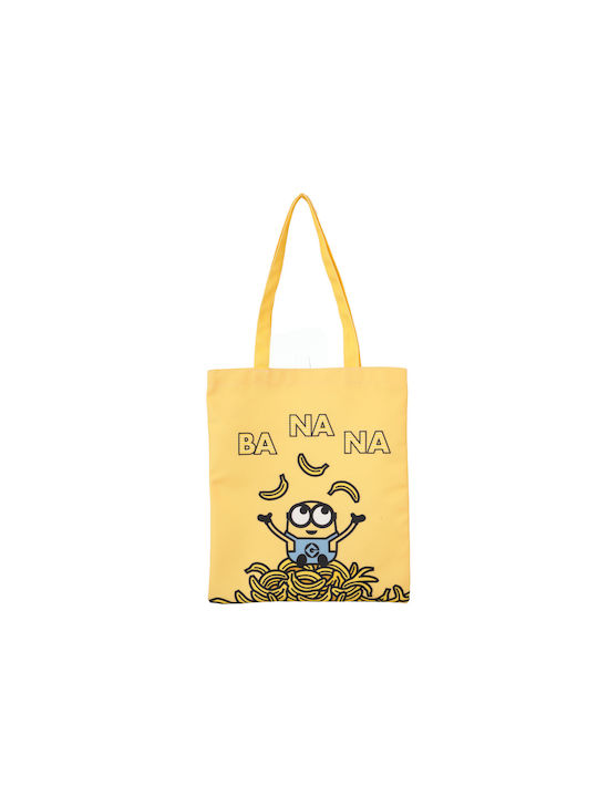 Minions Υφασμάτινη Τσάντα για Ψώνια σε Κίτρινο χρώμα