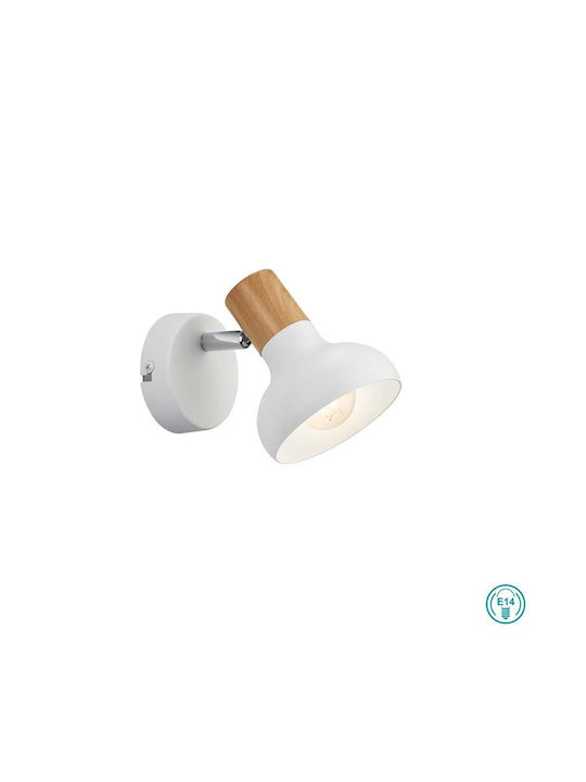 Trio Lighting Μονό Σποτ με Ντουί E14 σε Λευκό Χρώμα