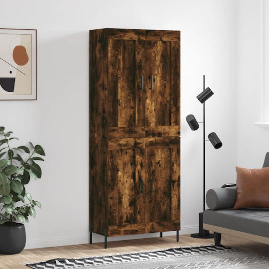 Boden-Kabinett Rauch Eiche 69.5x34x180cm