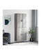 Living Room Display Cabinet from Particle Board Grey 34x34x180cm