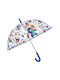 Rain Regenschirm mit Gehstock Blau
