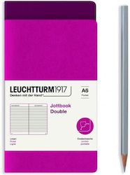 Leuchtturm1917 Jottbook Notebook A5 Ruled Red