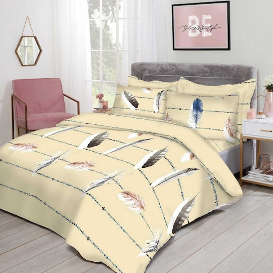 24home.gr Set Queen 4pcs 220x240cm Yellow 24home.gr Set Queen 4pcs 220x240cm Yellow