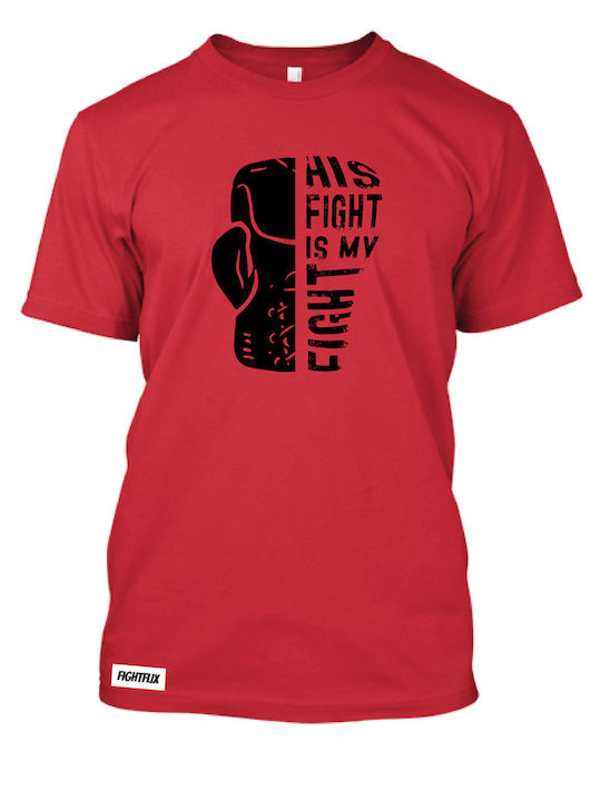 FightFlix Men's Short Sleeve T-shirt Red