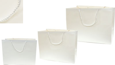 Μεσαια Paper Bag for Gift White 32x15x35cm.