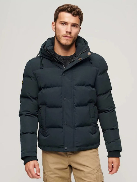 Superdry Everest Geci Barbat Puffer Albastru Χε...