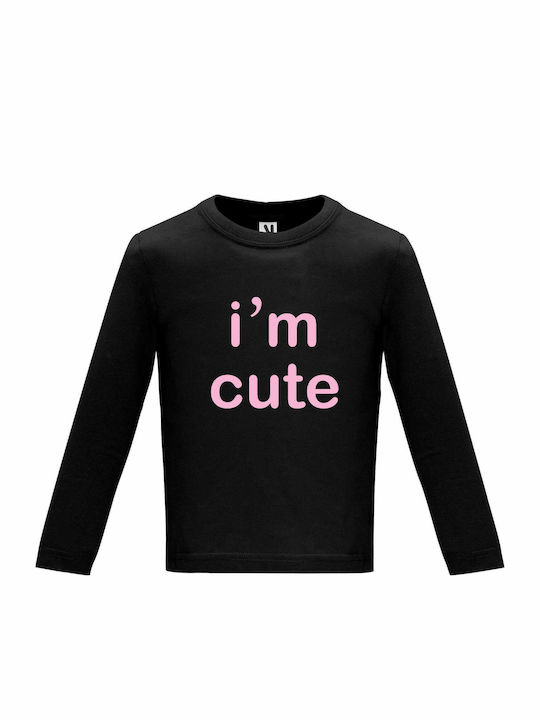 Kids Blouse Long Sleeve Black