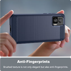 Neo Brushed Texture Carbon Fiber Син (Motorola Edge 30)