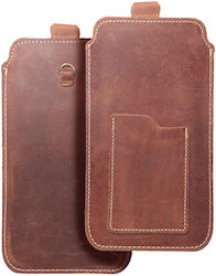 Forcell Back Cover Leather Magnetic Brown