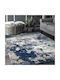 Saray Home Moroccan Thom Abstract Rug Rectangular Shaggy Blue