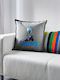 Koupakoupa Kids Square Throw Pillow 50x50cm Gray