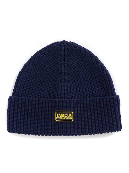 Barbour Legacy Ribbed Beanie Cap Navy Blue
