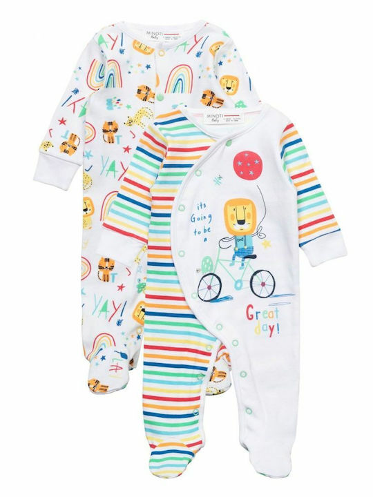 Minoti Set Babystrampler Langärmliges Mehrfarbig 2Stück