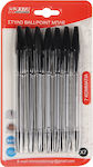 Tpster Pen Ballpoint with Black Ink 7pcs