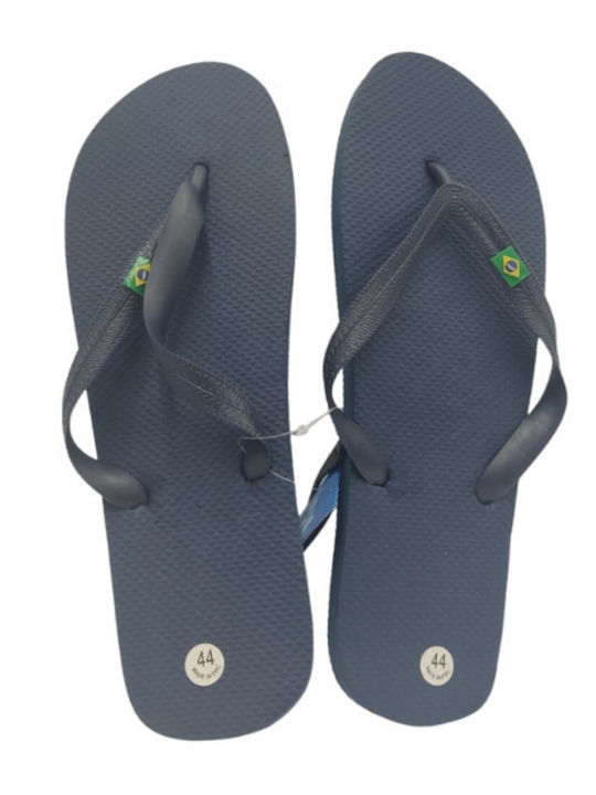 Brazil Men's Flip Flops Blue