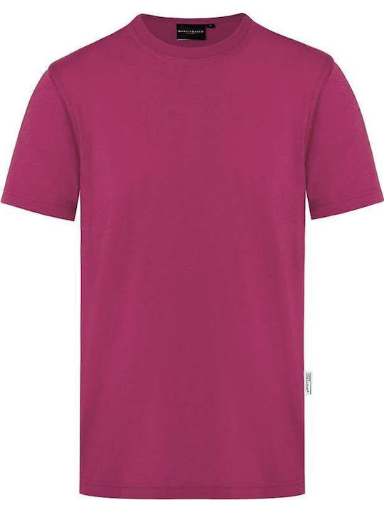 Karlowsky Ανδρικό Διαφημιστικό T-shirt Κοντομάνικο σε Φούξια Χρώμα