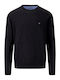 Fynch Hatton Herren Langarm-Pullover Schwarz 1314210-999