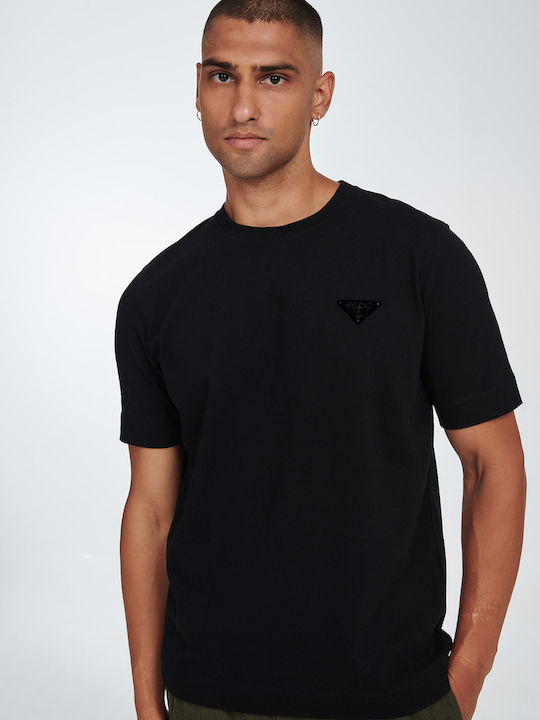 P/Coc T-shirt Bărbătesc cu Mânecă Scurtă Negru