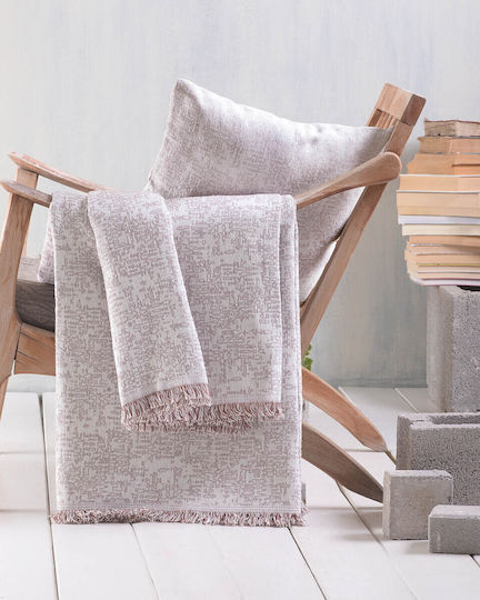 Rythmos Sofa Throw 2 Seater 2 Sides P180xW240cm Beige Rythmos Sofa Throw 2 Seater 2 Sides P180xW240cm Beige