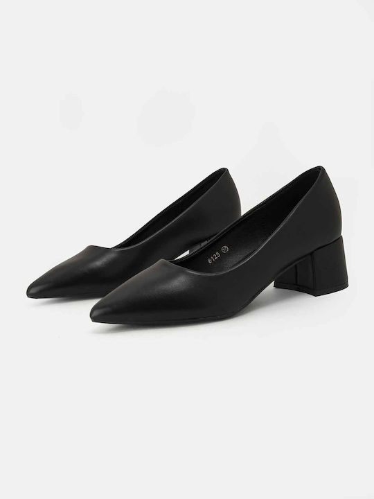 Bozikis Pumps mit Chunky mittelhohem Absatz Schwarz