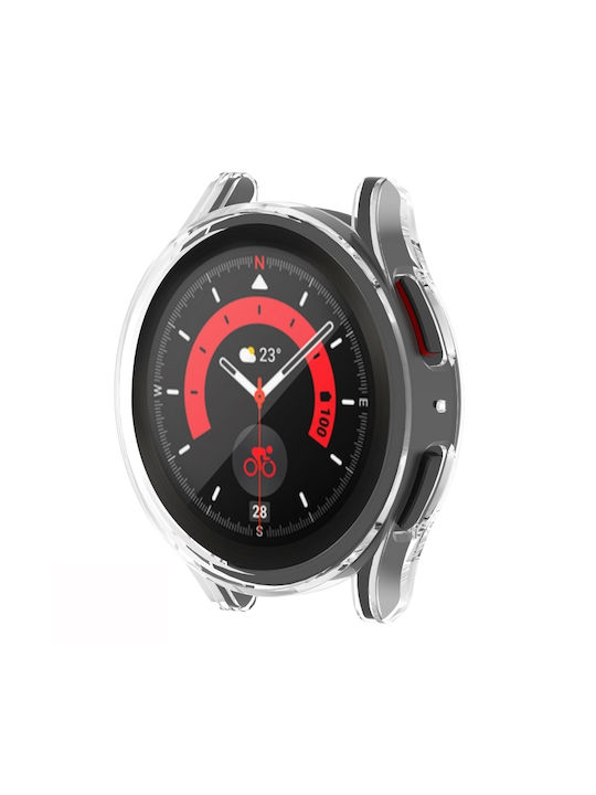 Full Coverage Silikonhülle in Transparent Farbe für das Galaxy Watch5 Pro
