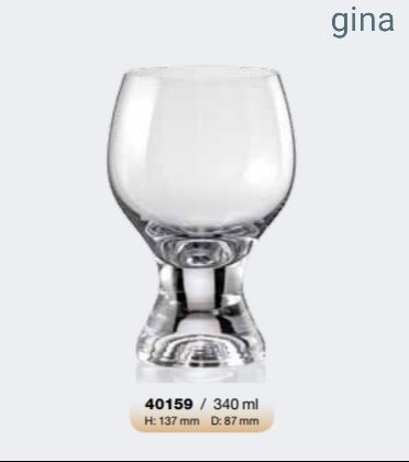 24home.gr Set of Glasses Cocktail/Drinking made of Glass 340ml 6pcs
