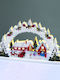 Aca Illuminated Christmas Decorative Battery House White