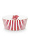 PiP Studio Royal Stripes Σαλατιέρα από Πορσελάνη Κόκκινη 15x15cm