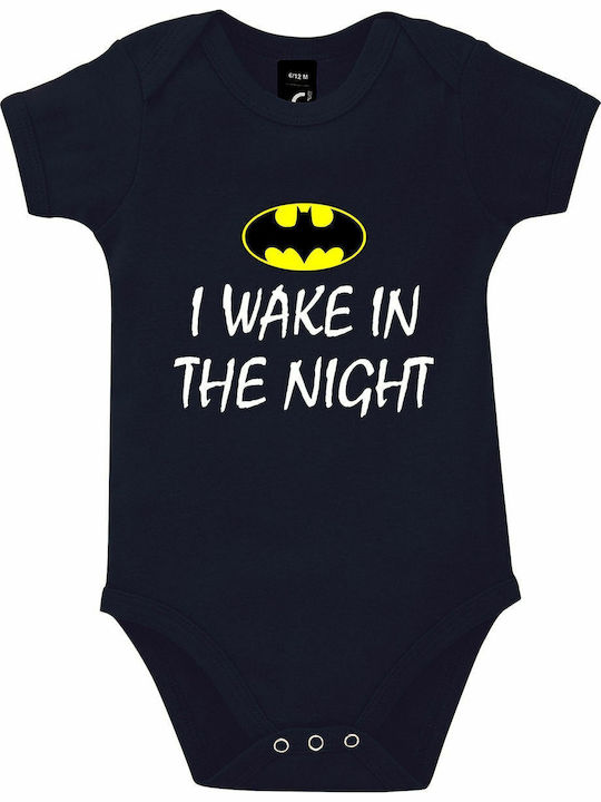 kirikoko I Wake In The Night, Batman Baby Kurzärmelig Marineblau
