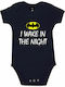 kirikoko I Wake In The Night, Batman Baby Kurzärmelig Marineblau