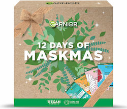 Garnier Μάσκα Προσώπου για Ενυδάτωση με Πράσινο Τσάι 12τμχ 28gr