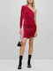 Hugo Boss Mini Evening Dress Velvet Pink