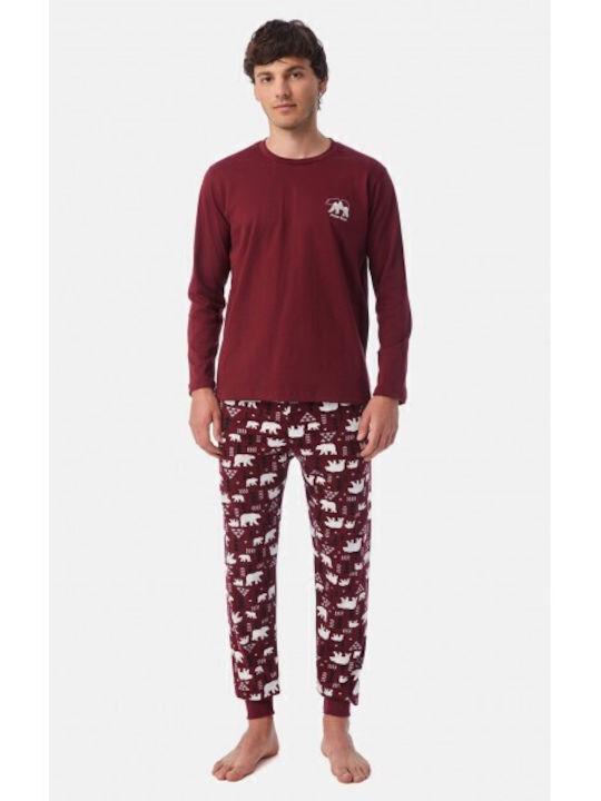 Minerva Polar Bear Burgundy
