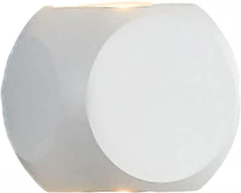 Modern Lamp Wall with Integrated LED and Warm White Light 7x7cm