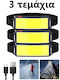 Ideahellas Rechargeable Headlamp LED IP64 with Maximum Brightness 1600lm 3pcs Black