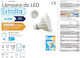 Extrastar Λάμπα LED 4.5W για Ντουί GU10 Θερμό Λευκό 360lm