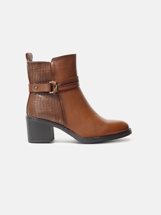 InShoes Damen Knöchelstiefel Tabac Braun