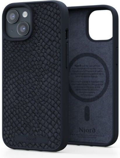 Njord Back Cover Leather 2mm Pink (iPhone 15)