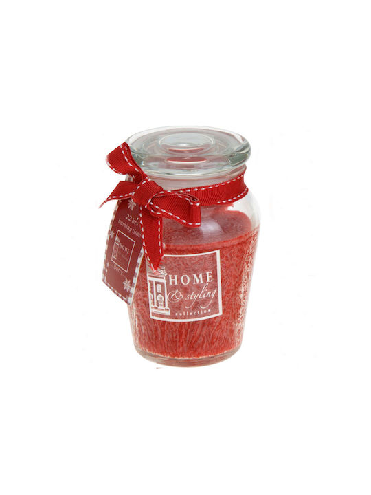 Scented Candle Jar Red 70gr 1pcs