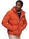 Everest Short Winter Jacket Puffer Orange