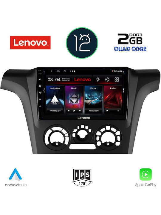Lenovo Car-Audiosystem für Mitsubishi Outlander 2001-2005 mit A/C (Bluetooth/USB/AUX/WiFi/GPS/Apple-Carplay/Android-Auto) mit Touchscreen 9"