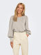 Only Women's Blouse Long Sleeve Beige