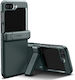 Spigen Tough Armor Plastic Back Cover Durable Abyss Green (Galaxy Z Flip5)